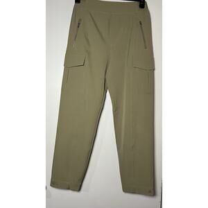 NWOT Athleta Pants Womens Endless High Rise Cargo Work Travel Green Size 4/P